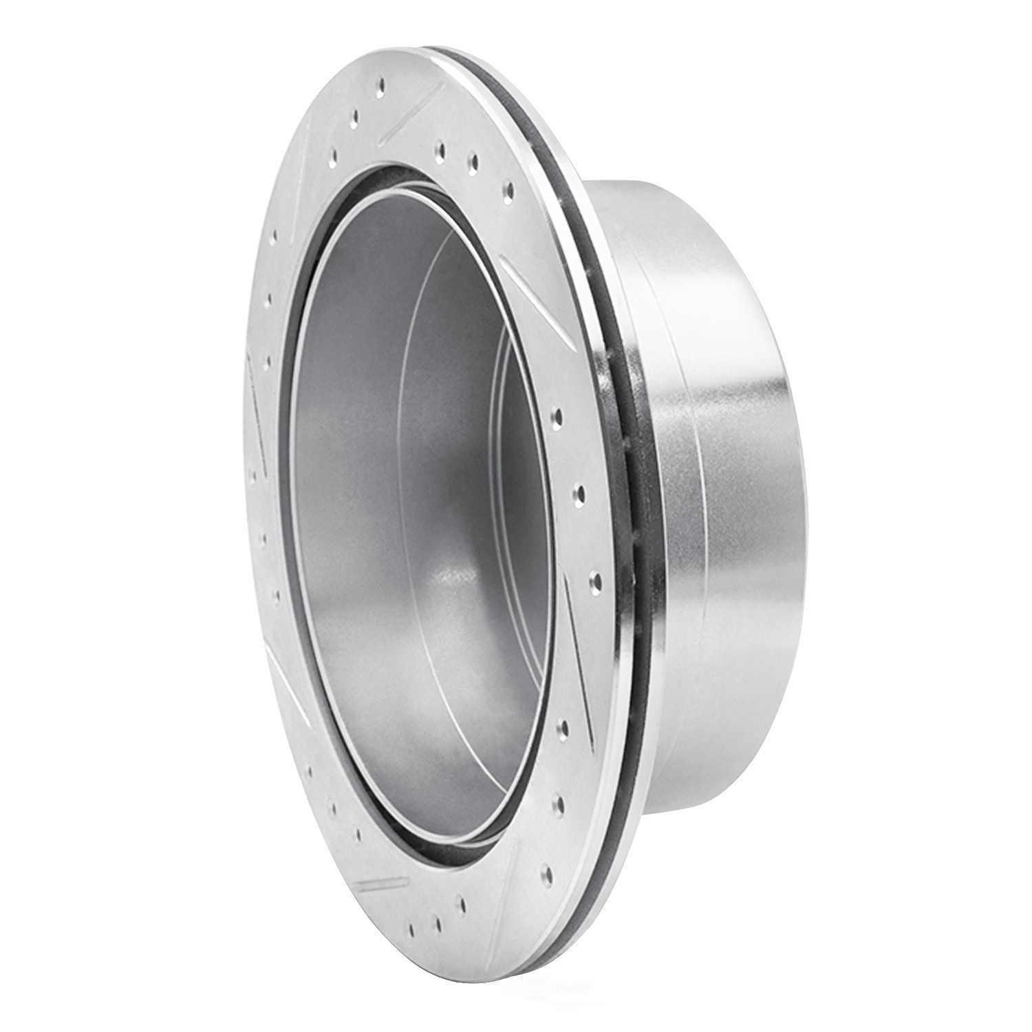 Dynamic Friction Company 631-76117R DFC Brake Rotor - Drilled And Slotted - Silver