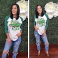 thumbnail image 3 of Tees2urdoor Loads of Luck Raglan, Adult 4X-Large, Green, 3 of 5