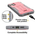thumbnail image 5 of FITO For iPhone 12 Pro Max Case, Phone Case with Screen Protector and Kickstand (Pink), 5 of 7