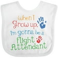 thumbnail image 3 of Inktastic Flight Attendant Future Boys or Girls Baby Bib, 3 of 4