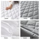 thumbnail image 3 of Bewildely Cómodas fundas para colchones fabricadas con poliéster para cualquier lugar Protectores de colchón fáciles de limpiar Juegos de cama gris oscuro, 3 of 6