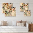 thumbnail image 4 of Designart 'Wildflowers and Vibrant Wild Spring Leaves XI' Modern Print on Natural Pine Wood, 4 of 5