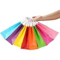 thumbnail image 3 of 24 Pieces Kraft Paper Party Favor Gift Bags with Handle Assorted Colors (Rainbow), 3 of 7