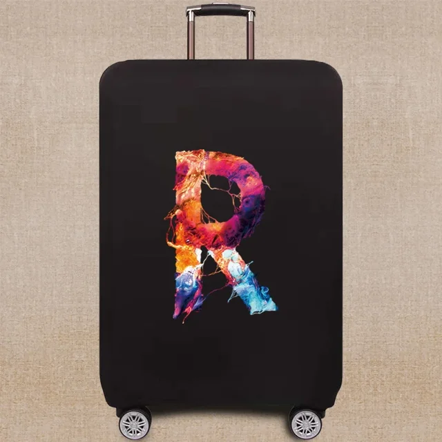 2024 Travel Suitcase Cover Elastic Luggage Dust Cover Apply 18-32 Suitcase Protective Cover Paint Pattern Series 8paintR M