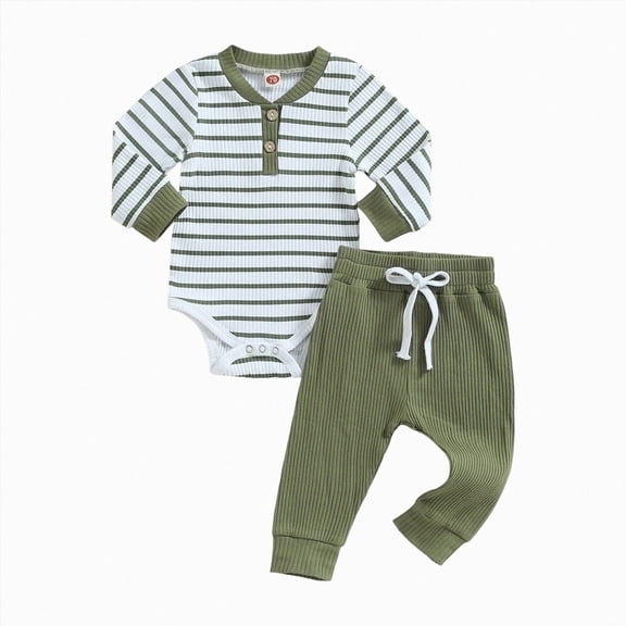 HCNTES Baby Boy Winter Clothes Baby Boy Outfits Knit Long Sleeve Romper Lapel Button Down Jumpsuit Autumn Clothes