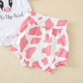 thumbnail image 4 of Vedolay 2 Piece Shorts Sets For Girls Girl's Two Piece Outfits Scoop Neck Crop Tank Top and Letter Graphic Shorts Set,Pink 6-12 Months, 4 of 5