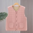 thumbnail image 2 of Ashirexll Puffer Vest Women, Womens Winter Coats, Thin Solid Color And Velvet Warm Sleeveless V Neck Layer For Wearing Inside Jackets, 2 of 7