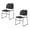 Black, variant on Hampden Furnishings Naomi Collection Basics Plastic/Steel Stack Chair, Black, Pack of 2