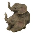 thumbnail image 3 of Jungle Frolic Safari Savanna Elephant Baby Calves Playing Together Figurine, 3 of 9