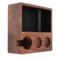 thumbnail image 3 of Espresso Coffee Tamping Station, 4 In1 Walnut Espresso Knock Box Tamper Holder Coffee Tamper Station, Espresso Accessories Organizer for Espresso Tamper, Portafilter, 3 of 8