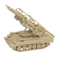thumbnail image 4 of Juego de rompecabezas educativo de bloques de construcción de tanques a escala 1:72, vehículo blindado en miniatura Amarillo, 4 of 9