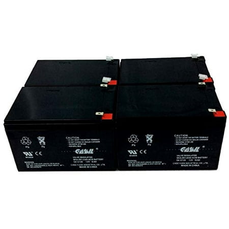 12 Pack CASIL 12v 12ah F2PTV Beamer Electric Scooter Battery Rad2Go Great White E-36 Razor E500S Reflexx Sunbird ZZ Cruiser Rider MX500 & MX650 W15128190003 Rechargeable Sealed Lead Acid DEEP-Cycle