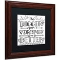 thumbnail image 2 of Trademark Fine Art "Bigger Dreams" Canvas Art by Elizabeth Caldwell, Black Matte, Wood Frame, 2 of 4