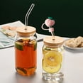 thumbnail image 3 of 1 Pcs Straw Covers Cap for Cup, Silicone Fruit Straw Topper for 30&40 Oz Tumbler, Cute Straw Caps in Various Shapes Mother's Day Gifts for Women Girls Drinking Caps for 10 mm Tips-Peach, 3 of 3