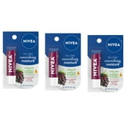 Nivea Blackberry Lip Care Tinted Lip Balm 0.17oz - Pack of 3