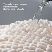 PloutoRich 2Pcs Chenille Hanging Hand Towels Ball, No Hair Removal Microfiber Absorbent Dish Cloth,Quick Dry Soft Absorbent Microfiber Hand Towels