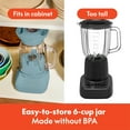 thumbnail image 5 of bella 10 Speed Countertop Blender, 48 oz Dishwasher Safe Pitcher, Juicer & Smoothie Maker with Fits-Anywhere™ Slim Flip & Store Design, Stainless Steel Blade, Surf, 5 of 11