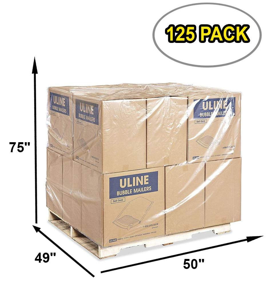 UVI Shrink Pallet Bags - White, 4 Mil, 50 x 42 x 66 S-18240 - Uline