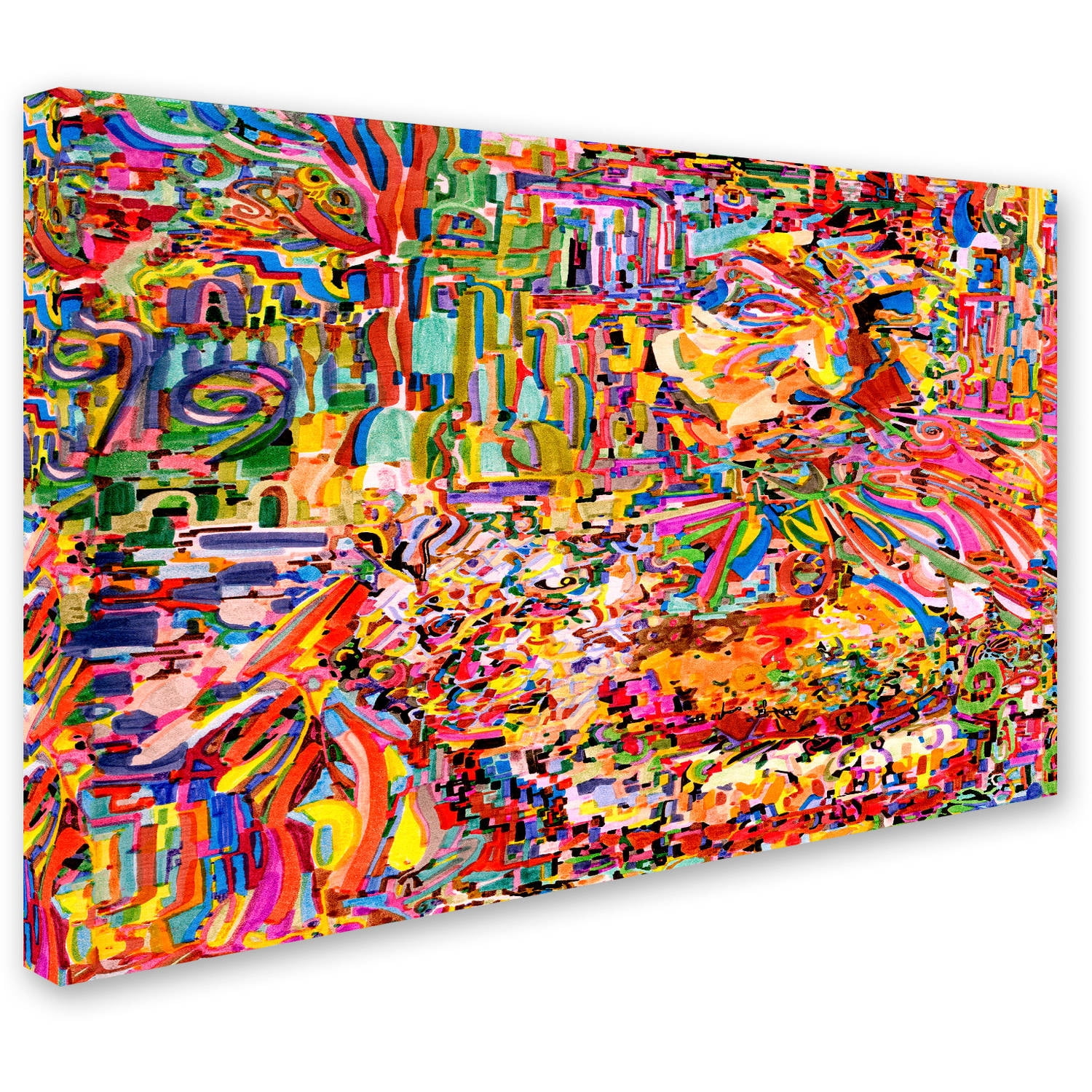 Trademark Fine Art "A Robot Imagines A Hamburger" Canvas Art by Josh Byer