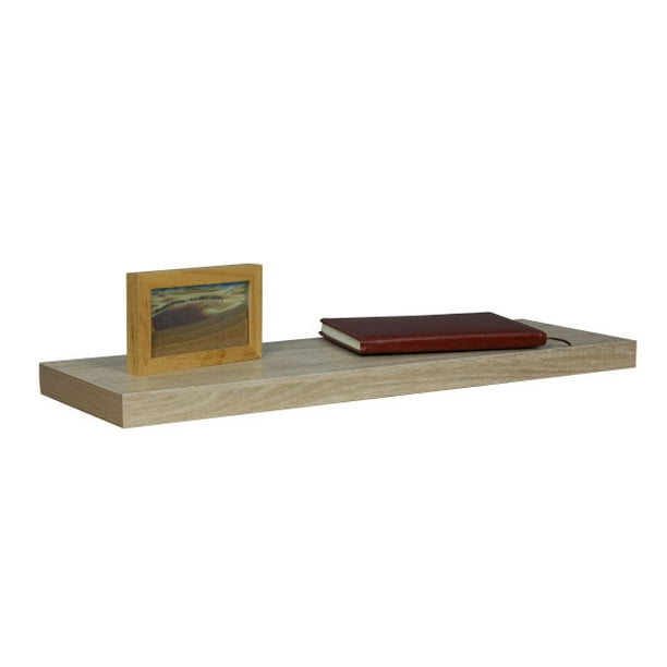 30" Wood Floating Shelf, Oak