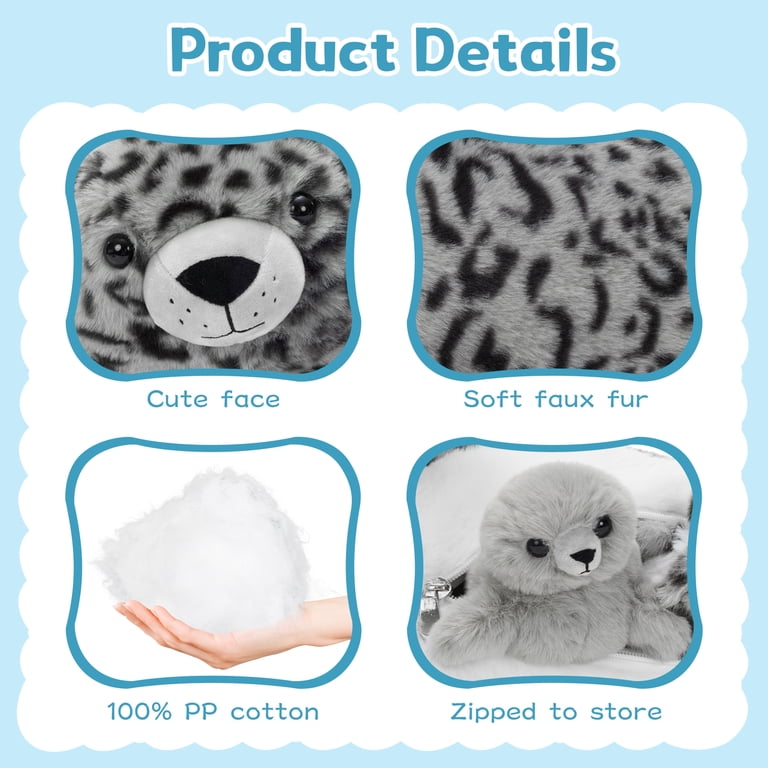MaoGoLan 4-Piece Seal Stuffed Animal Set with Babies photo 2