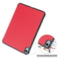 thumbnail image 5 of Case for Apple iPad 10th Generation 10.9 Inch Case 2022, PU Leather Thin Slim Lightweight Trifold Shell Corner Protection Smart Folio Cover with Auto Sleep/Wake and Support Pencil Holder, Red, 5 of 10