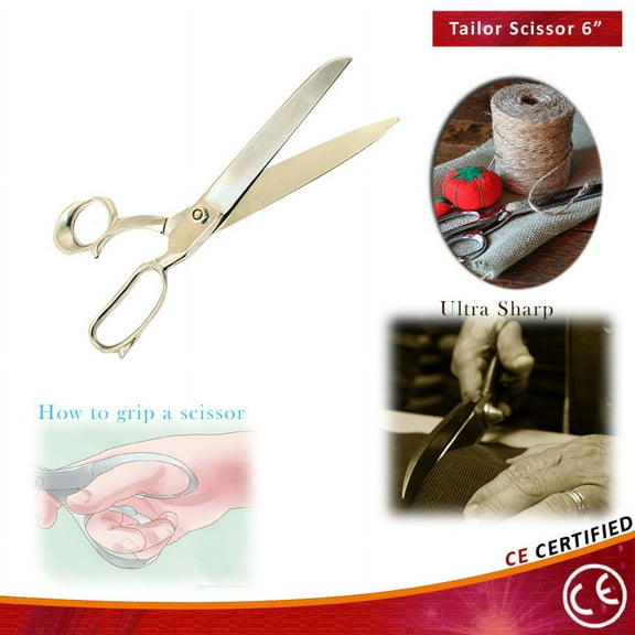 Bdeals 6' Tailors Shear Sewing Scissors Stainless Steel Trimming Clothing Cutter