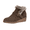 Taupe, variant on Cushionaire Women's Rhodes Faux Suede Winter Booties – Fur Boots for Women with Memory Foam, Comfy Boots with Faux Fur, Side Zipper, 2-Inch Wedge Heel, Wide Widths Available