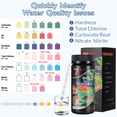 thumbnail image 2 of Sixwipe 7 in 1 Aquarium Test Strips, 100 Strips Fish Tank Test Kit, Pool Test Strips, Freshwater Saltwater Aquarium Water Test Kit to Detect, Alkalinity, Nitrite, Nitrate, Chlorine, 2 of 6