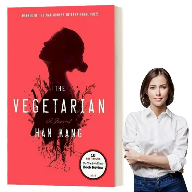 Holiday Gift The Vegetarian Prose . . . Exposes The Fragility Of Human Life Vegetarian Book The Vegetarian (Paperback Edition) Birthday Gift Collectible Stocking Stuffer Makeup Organizers