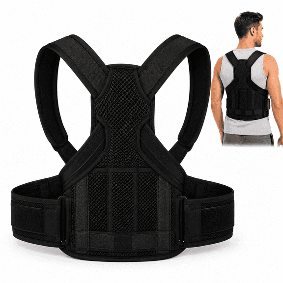 Back Brace Posture Corrector, Adjustable Support for Men Women, Posture Brace