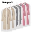 thumbnail image 1 of Bolsas de ropa reutilizables, bolsas de plástico de fácil almacenamiento con cierre suave para guardar en el armario (juego de 6), 1 of 7