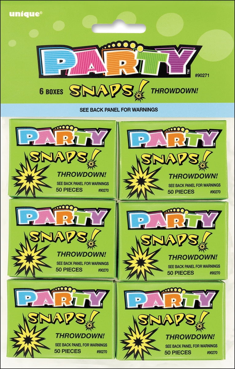 Party Favors, 6Pack, Snaps, 50 Count