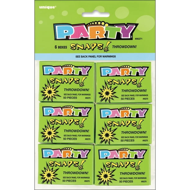 Party Favors, 6Pack, Snaps, 50 Count