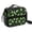 Football and Flame Black Pattern, variant on Football and Heart Brightblue Pattern Bento School Insulated Lunch Bag Box with Shoulder Strap and Bottle Holder, 11" X 9.5" X 3.5"