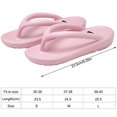 thumbnail image 2 of Chanclas de punta abierta para mujer, playa, piscina, fiesta, zapatillas casuales, sandalias planas de PVC antideslizantes 1 par Scienceny AP1245-03, 2 of 7