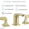 thumbnail image 5 of Chateau 8 in. Widespread, 2-Handle, Bathroom Faucet in Brushed Gold, 5 of 9