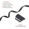 thumbnail image 3 of Unique Bargains 28AWG Silicone Ribbon Cable 3Pin 28 Gauge Flat Cable Silicone Wire 15m/50ft Black Stranded Tinned Copper Wire, 3 of 5