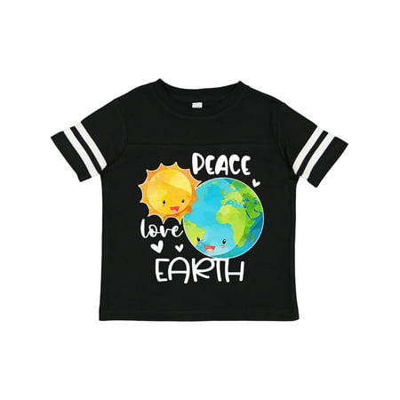 

Inktastic Earth Day Peace Love Earth Gift Toddler Boy or Toddler Girl T-Shirt