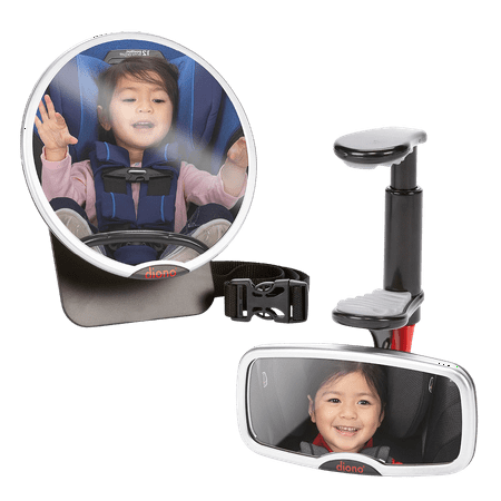UPC: 0677726603435 | Diono Easy View and See Me Too 2 Pack  Driver and Baby Car Mirrors  Silver