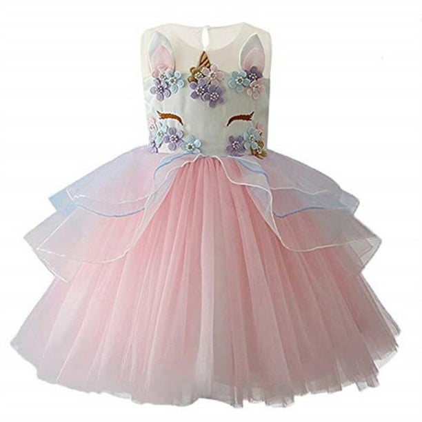 yeesn girls princess unicorn costume tulle tutu dress