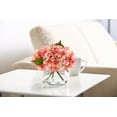 thumbnail image 2 of Nearly Natural Blooming Hydrangea with Vase Arrangement, 2 of 3