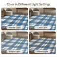 thumbnail image 7 of ODIKA 5'x7' Washable Area Rug Front Checkered Stripes Vintage Farmhouse Gingham Plaid Tartan Refined for Dining Room, Under Table, Home Office, Non-Slip Chair-Friendly, 7 of 7