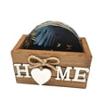 thumbnail image 2 of QualitChoice Decorated Home Porta Vasos Set With Wooden Placemat Decorated Home.Coaster, 2 of 6