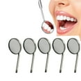 thumbnail image 2 of LOVIVER 5Pcs Bouche Dentaire Miroir Dents Inspection en Acier Inoxydable Instrument, 2 of 8