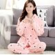 thumbnail image 1 of Conjuntos de pijamas de franela para mujer, ropa de dormir gruesa, cálida, de animales, Otoño e Invierno, 1 of 4