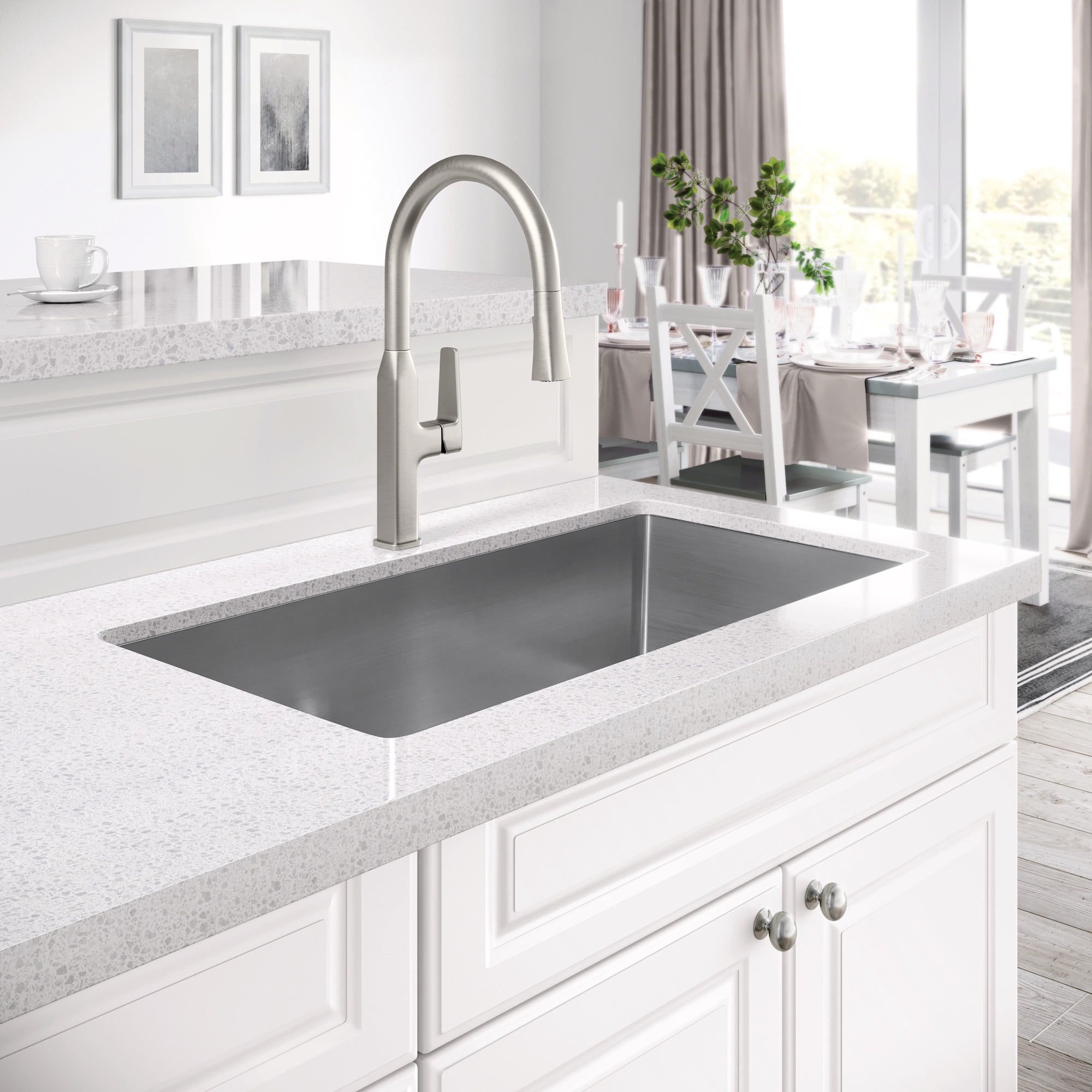 Proflo PFXC5552MB Scovin 1.8 GPM Single Hole Pull Down Kitchen Faucet - Black