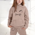 thumbnail image 2 of Toddler Baby Girl Outfit Floral Top Linen 12 18 24M 2T 3T 4T Todder Clothes Tops + Pants Set,3-4 Years,Khaki, 2 of 9