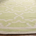 thumbnail image 3 of Safavieh Dhurries Myles Geometric Area Rug, Light Green/Ivory, 6' x 6' Round, 3 of 10