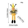 thumbnail image 3 of Bee Festival Winged Long-Legged Gnome Figurine | Whimsical Nonwoven Fabric Decoration | Table Mantle Ornament | Festive Display Accents | 13x5.9x2.75 Inch | 1 Piece Pack, 3 of 4